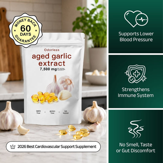 Aged Garlic Extract - Odorless Softgels